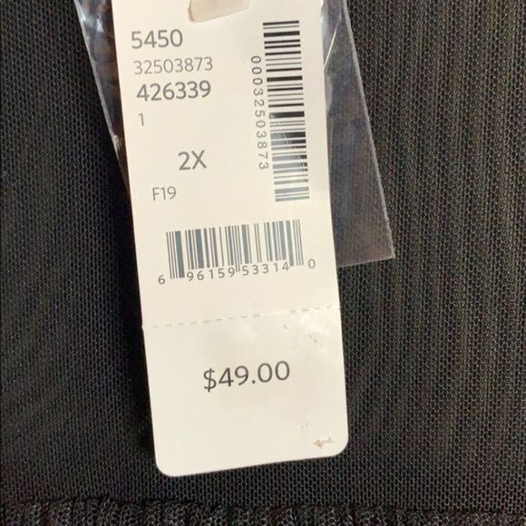 Addition Elle Black Sheer Top BNWT - Picture 4 of 6